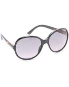 Gucci Oversized Round Sunglasses - Lyst