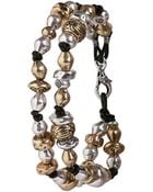 Lucky Brand Double Strand Beaded Bracelet - Lyst
