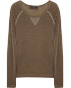 Rag & Bone Metallic Knitted Sweater - Lyst