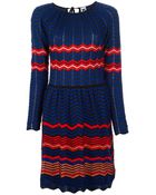M Missoni Zigzag Dress - Lyst