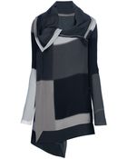 Rick Owens Geometric Print Cardigan - Lyst