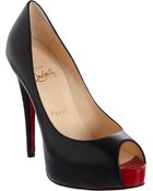 Christian Louboutin Vendome Peep Toe Pumps - Lyst