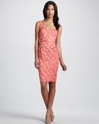 French Connection Belted Floraljacquard Dress - Lyst