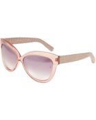 Linda Farrow Luxe Cat Eye Sunglasses - Lyst