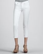 Ag Adriano Goldschmied Stilt Cropped Denim Pants - Lyst