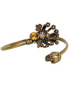 Alexander McQueen Twin Skull and Bee Bracelet - Lyst