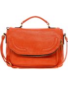Asos Satchel Bag with Zip Flap - Lyst