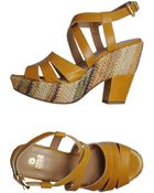 Enrico Fantini Platform Sandals - Lyst