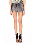 Rebecca Minkoff Mika Leather Shorts - Lyst