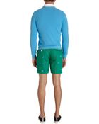 Thom Grey Nautical Flag Embroidered Shorts - Lyst