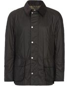 Barbour Olive Barfield Wax Jacket - Lyst