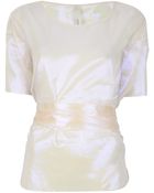 Anne Valerie Hash Phi Cut Out Blouse - Lyst