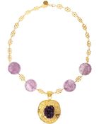 Devon Leigh Amethyst Pendant Necklace - Lyst