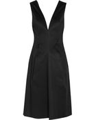 Jil Sander Cotton-Sateen Dress - Lyst