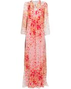 Blugirl Blumarine Maxi Floral Print Dress - Lyst