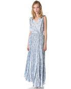 Boy by Band of Outsiders Pleated Japanese Flowers Dress - Lyst