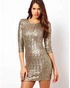 Tfnc Sequin Bodycon Dress - Lyst