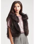 Alice + Olivia Fur Vest - Lyst