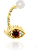 Delfina Delettrez Cartoon Eye with Pearl Earring - Lyst