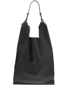 Jil Sander Twotone Leather Shopper - Lyst