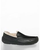 Ugg Leather Slippers - Lyst