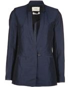 Giada Forte Navy Blazer - Lyst