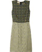 Marni Printed Crepe and Tweed Dress - Lyst