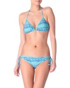 Matthew Williamson Faze Striped Triangle Bikini - Lyst