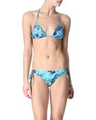Matthew Williamson Acid Floral Triangle Bikini - Lyst