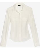 Joseph Double Pocket Silk Blouse - Lyst