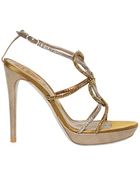 Rene Caovilla 120mm Swarovski Cage Sandals - Lyst