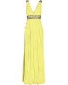 Notte By Marchesa Embellished Silk Chiffon Gown - Lyst