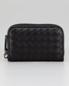 Bottega Veneta Mini Zip Around Wallet - Lyst