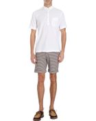 Monitaly Seersucker Short Sleeve Shirt - Lyst