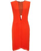 Narciso Rodriguez Zest Silk Cut-Out Dress - Lyst