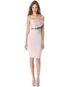 Notte By Marchesa Draped Top Cocktail Dress - Lyst