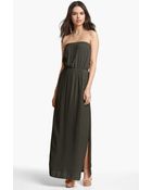 Splendid Strapless Maxi Dress - Lyst