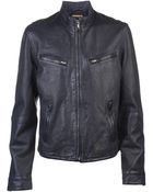 Levi's Leather Biker Jacket - Lyst