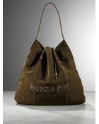 Patrizia Pepe Suede Shopping Bag - Lyst
