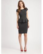 Alice + Olivia Adeline Peplum Dress - Lyst