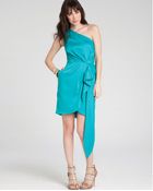 BCBGeneration Dress - Skirt Flounce One Shoulder - Lyst