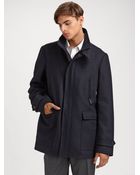 Burberry Wool Car Coat - Lyst