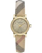 Burberry The City Check Strap Watch - Lyst