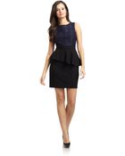 Cynthia Steffe Viktoria Peplum Dress - Lyst