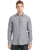 French Connection Greaser Denim Twill Shirt - Lyst