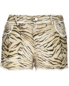Iro Tiger Skin Print Shorts - Lyst