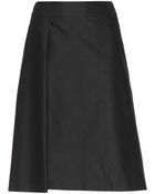 Jil Sander Flared Wrap Skirt - Lyst