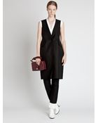 Jil Sander Vneck Dress - Lyst