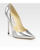 Jimmy Choo Anouk Metallic Leather Pumps - Lyst