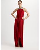 Michael Kors Crepe Jersey Toga Gown - Lyst
